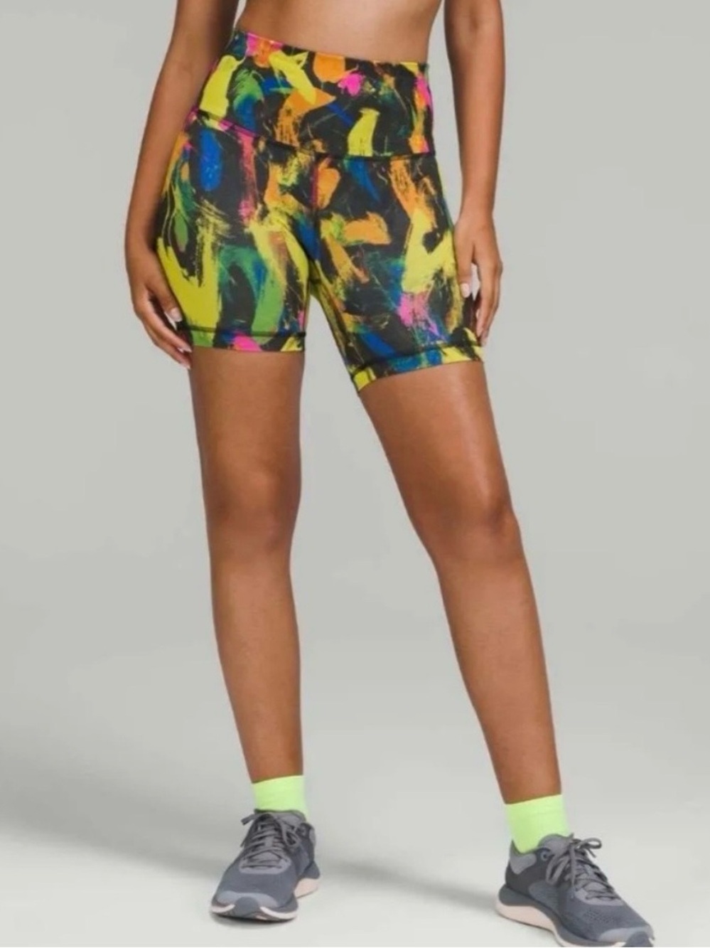 Lululemon Wunder Train High-Rise Short 6" Undertone Black Multi